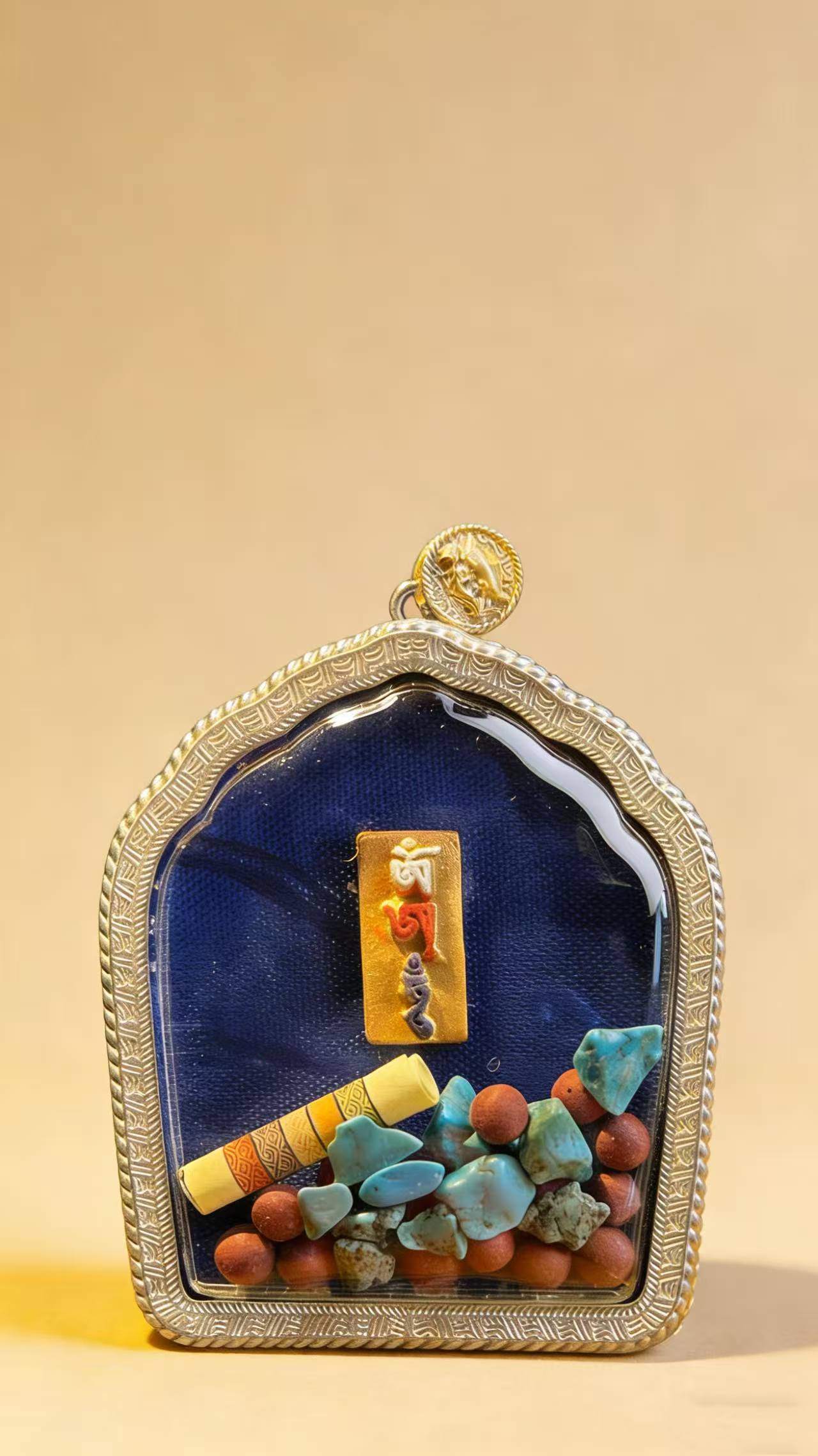 Five Wealth Deities Tsa-Tsa Ga’u Amulet Sacred Assembly of the Five Directions of Prosperity - Image 5