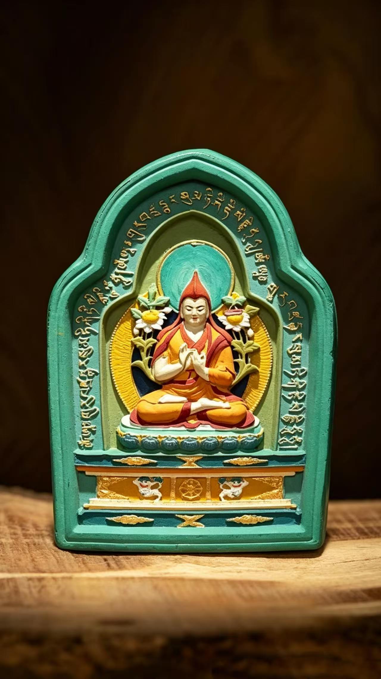 Je Tsongkhapa Thangka Desk Display
