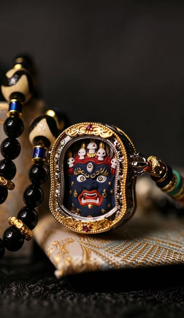 Hayagriva & Mahakala Dual Protection Amulet